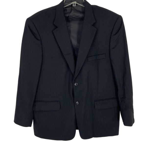 Pronto Uomo Couture Men's 100% Cashmere Black Sport‎ Coat, Jacket, Blazer, 43R - Picture 2 of 12
